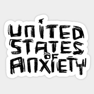 United States Of Anxiety, US of A Sticker